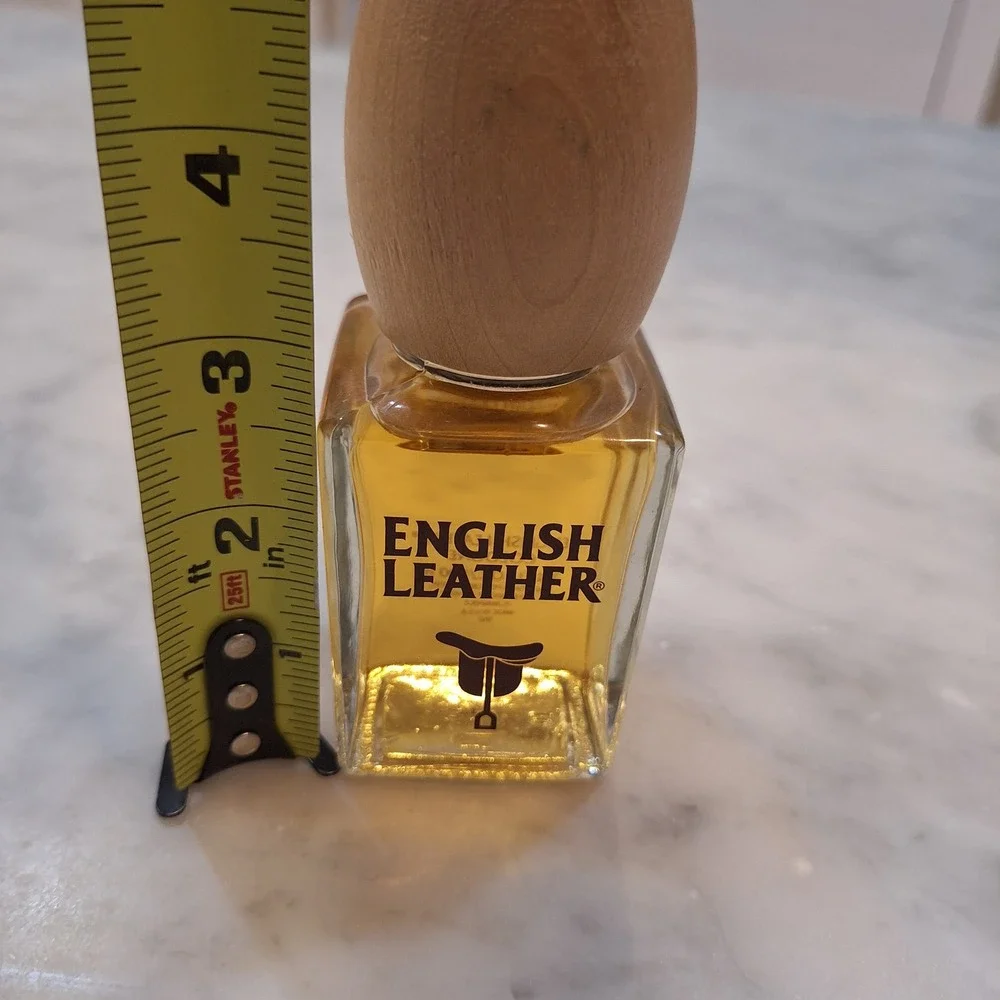 Vintage English Leather 80s Cologne Men 3.4 oz Amber Wood Cap Splash Classic